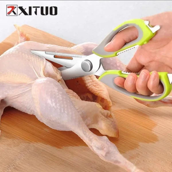 Stainless Steel Multipurpose Food Scissors Detachable Chicken Bone Scissors Household Kitchen Scissors Accessoires De Cuisine