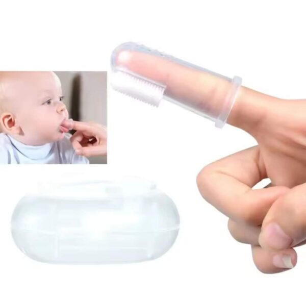 Baby Finger Toothbrush with Box Children Teeth Clear Massage Soft Silicone Infant Rubber Cleaning Brush Baby Dental Care - Image 4