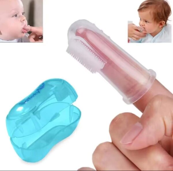 Baby Finger Toothbrush with Box Children Teeth Clear Massage Soft Silicone Infant Rubber Cleaning Brush Baby Dental Care - Image 3