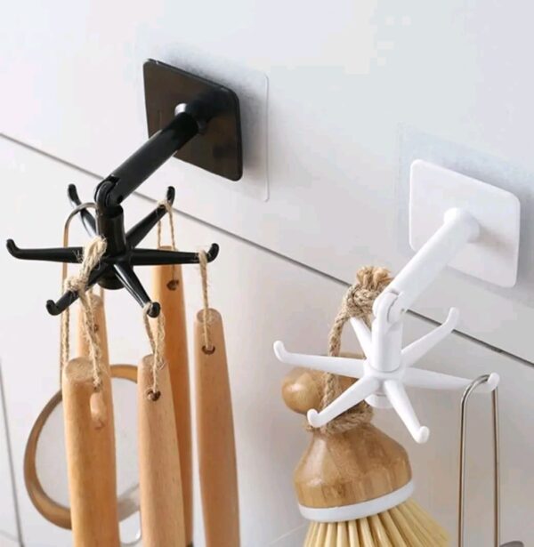 Kitchen Hook Multi-Purpose Hooks 360 Degrees Rotated Rotatable Rack For Organizer and Storage Spoon Hanger Accessories