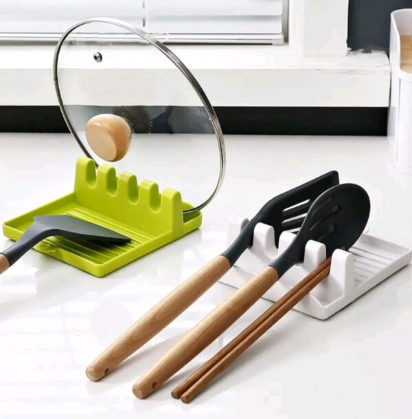 Kitchen Simple Spoon Rest Fork Shelf Spoon Holder Storage Organizer Utensil Rest for Cooking Tools Household Accessories - Image 2