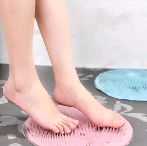 Lazy Bath Shower Back Brush Massage Pad 1PCs Soft Silicone Suction Cup Bathroom Remover Skid Cleaning Foot Brush Pad Bath Mat - Image 4