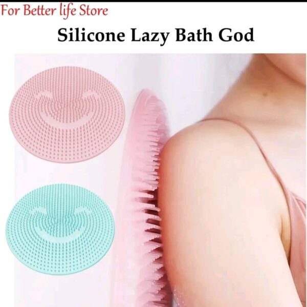 Lazy Bath Shower Back Brush Massage Pad 1PCs Soft Silicone Suction Cup Bathroom Remover Skid Cleaning Foot Brush Pad Bath Mat