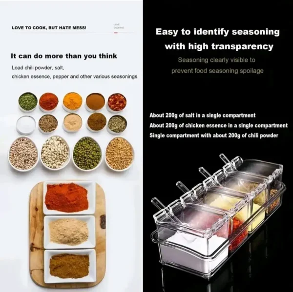 Clear Seasoning Box Set (4pcs) - Image 3