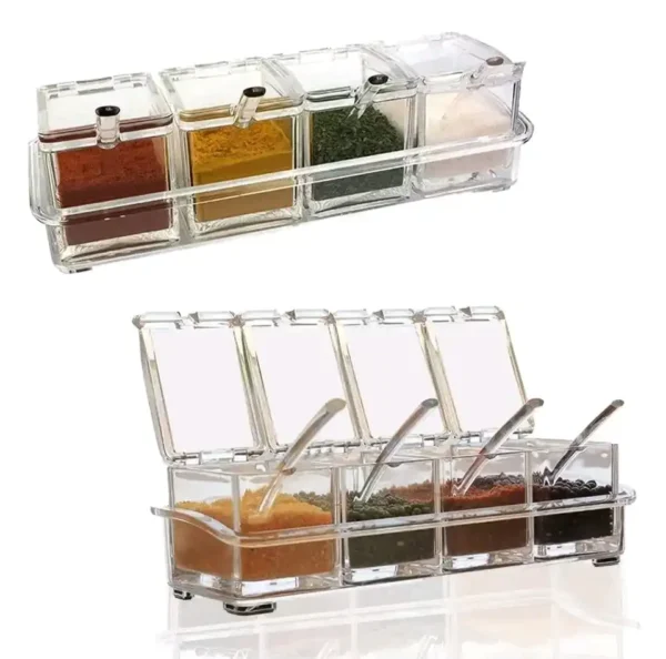 Clear Seasoning Box Set (4pcs) - Image 4