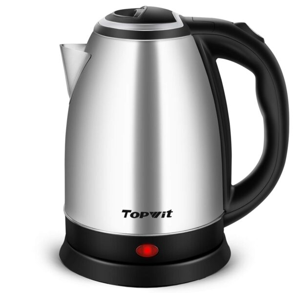 Electric Kettle - 2L - Silver and Black - Elevate Your Tea-Making Experience