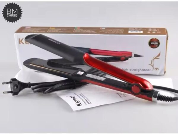 Kemei KM 531 Professional Hair Straightener Wet Dry Ceramic Coating Electric Hair Straightener - Image 2